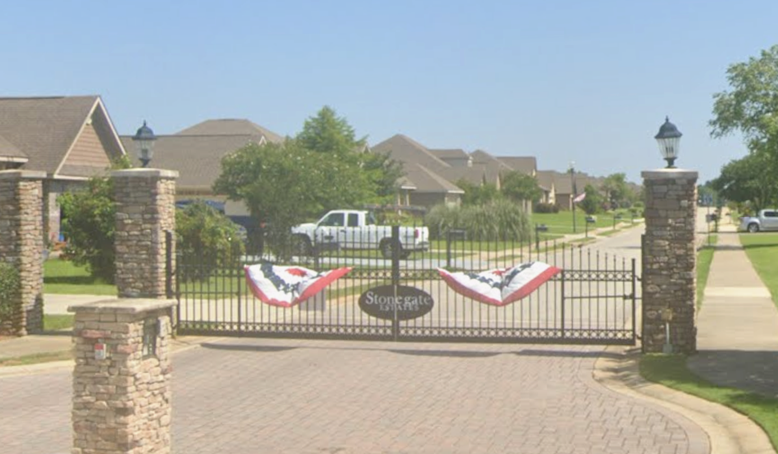 Stonegate Estates neighborhood entrance